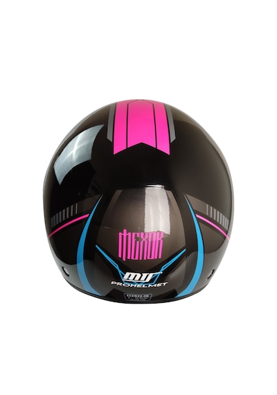 Motosiklet Yarım Kask Vizör Fiber Material Pembe Kadın Motor Kaskı Çok Renkli