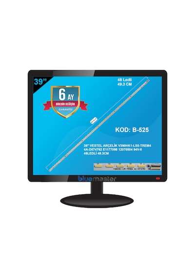 B-525 1x48E-Led 39" Vestel Arçelik Uyumlu V390Hk1-Ls5-Trem4 4A-D074762