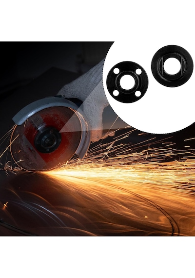 Styquenzer Avuç Taşlama Anahtarı Seti, 5" 5/8-11 Açılı Taşlama Anahtarı, Metal, 2 Flanş Somun, Açılı Anahtar