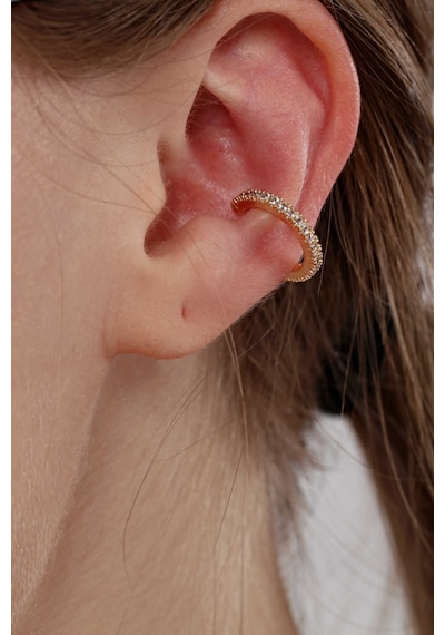2'li Gold Renk Kuzey Yıldızı Earcuff Cuff Sarı