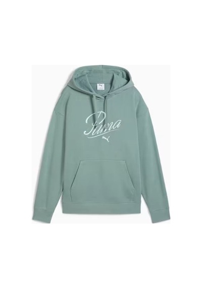 Puma Scrıpt Comfort Hoodie Kadın Yeşil Spor Sweatshirt - 684983 30 Yeşil