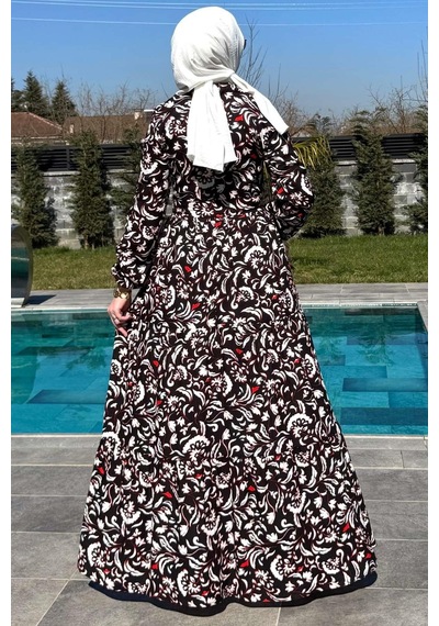 Rabia Şamlı Serra Elbise Siyah Normal