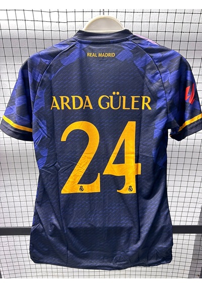 Real Madrid Arda Güler 24 Futbol Forması Mavi Çok Renkli