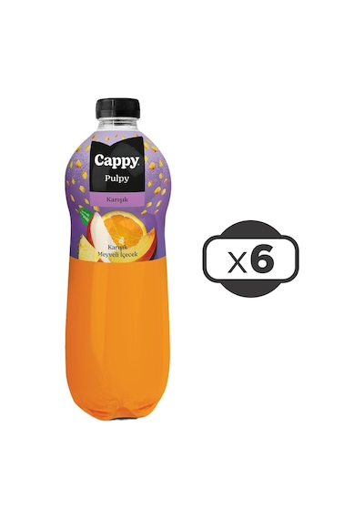 Cappy Pulpy Karışık Meyveli İçecek 6 x 1 L