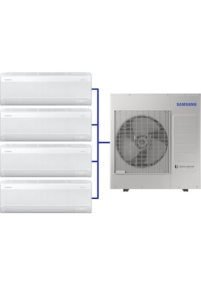 Samsung Windfree 9+9+12+24 Btu/h +10 Kw Dış Ünite A++ 36.000 Btu Multi Inverter Duvar Tipi Klima