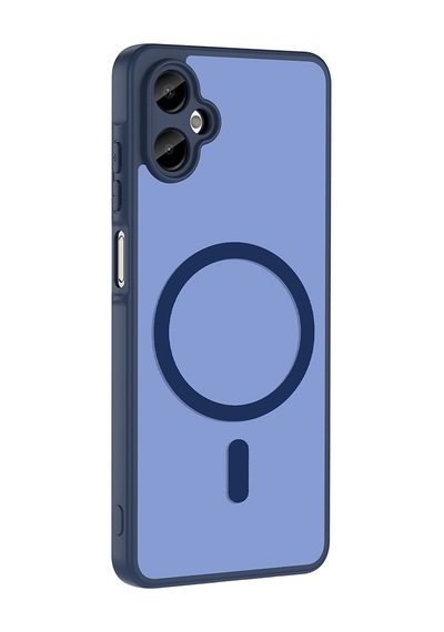 Galaxy A06 Kılıf M-safe Şarj Özellikli Zore Babet Kapak - Lacivert