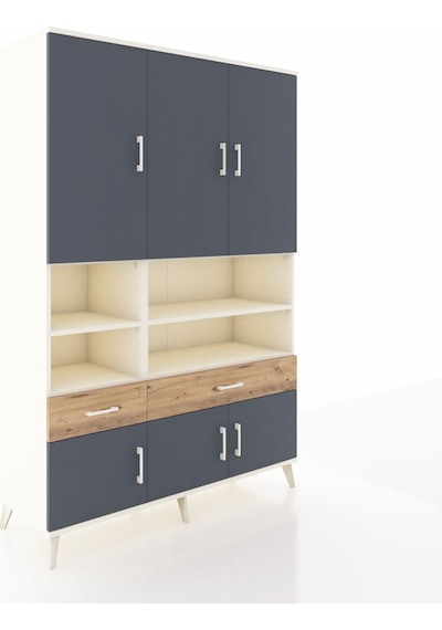 Hyperion Dolap 8 Raflı 2 Çekmeceli 6 Kapaklı 132x44x195 Aytaşı-antrasit/çam Antrasıt/atlas Çam Hyperion Dolap 8 Raflı 2 Çekmeceli 6 Kapaklı 132x44x195 Aytaşı-antrasit/çam Antrasıt/atlas Çam