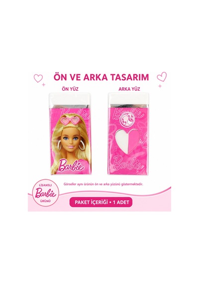 Bakgelal Barbie Resimli Silgi Beyaz Çocuk Silgisi Okul Ve Kırtasiye Malzemesi - 9084126225302