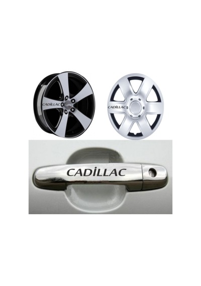 Cadillac Kapı Jant Sticker Yapıştırma 8 Adet