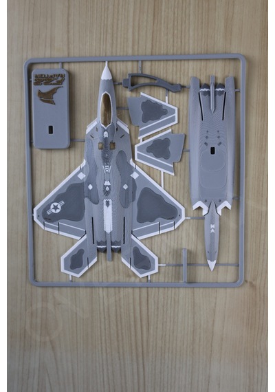 F-22 Yapboz Uçak Modeli Ve Standı Bir Arada - Evde Kurulum İçin Özel Tasarım - 857406124