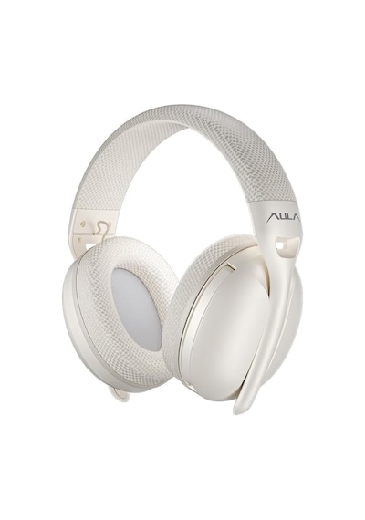 S6 3 Modlu Kablosuz 3.5mm Kablolu Ve Bluetooth 5.3 Mikrofonlu Gaming Oyuncu Kulaklığı Krem Ultr