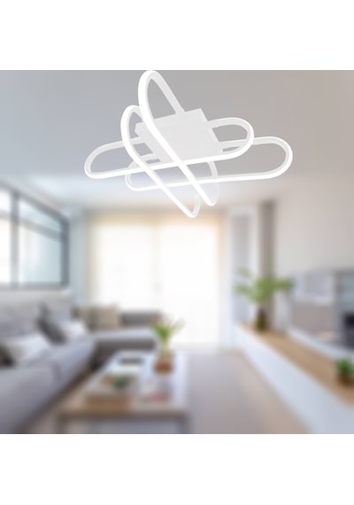 Tt338-by Tt Ayd. Kasef Model Mat Beyaz Sarı Işık Led Avize Beyaz