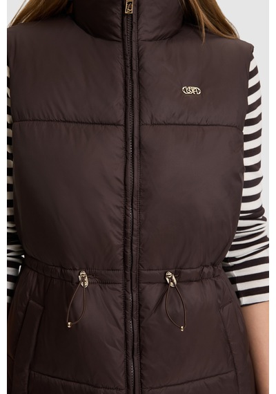 U.S. Polo Assn. Kadın Koyu Kahverengi Yelek 50328170-vr084