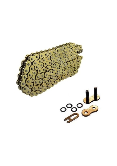 Kuba Superlight 125 Cc Uyumlu Teker Zinciri Oringli Gold Uzun Zincir Arasmoto