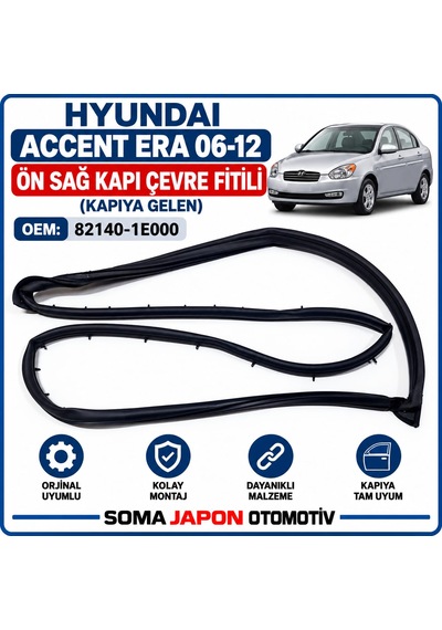 Hyundaı Era 06-12 Ön Sağ Kapı Çevre Fitili Kapıya Gelen 82140-1e000
