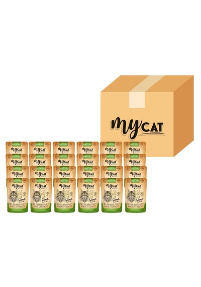 Mycat Kuzu Etli Pouch Yetişkin Kedi Maması 24 x 85 G