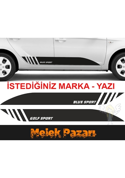 Istediğiniz Marka Araba Yan Şerit Sticker