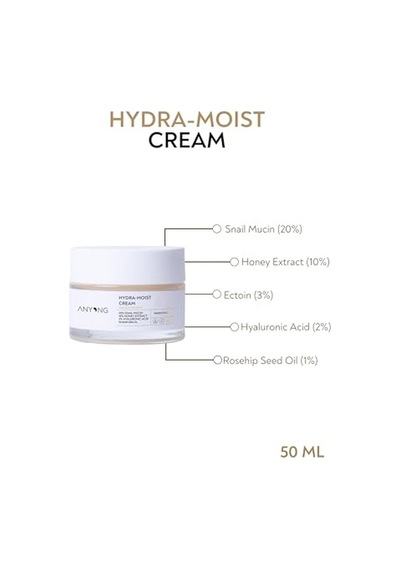 Salyangoz Özlü Yoğun Nemlendirici Ve Besleyici Krem 50 Ml %20 Salyangoz Özü & Hyalüronik Asit