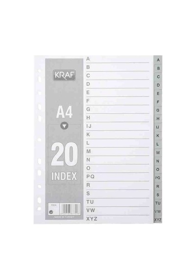Kraf 1004 Plastik Seperatörharf A-z 20'li Paket