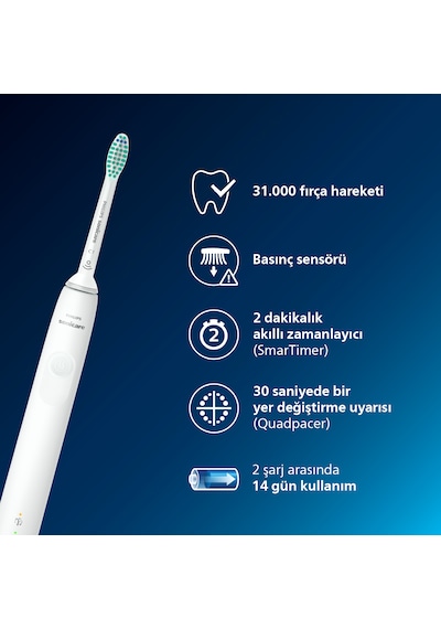 Philips Sonicare Diamond Clean Şarjlı Diş Fırçası - Beyaz HX3671/13