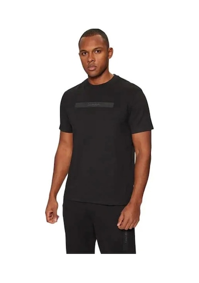 Calvin Klein Structured Embroıdery T-shırt SIYAH Siyah
