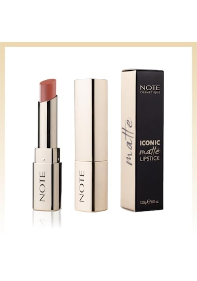 Note Cosmetics Iconic Matte Lipstick 108 Dreamer Kalıcı Mat Ruj, Pembe Yoğun Renk Ve Konfor Kurutucu Yok Vitamin Bakımından Zengin Uzun Ömürlü 00