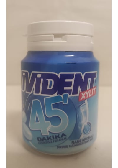 Vivident Xylit 45 Dakika Nane Aromalı Şekersiz Şişeli Sakız 12 Adet