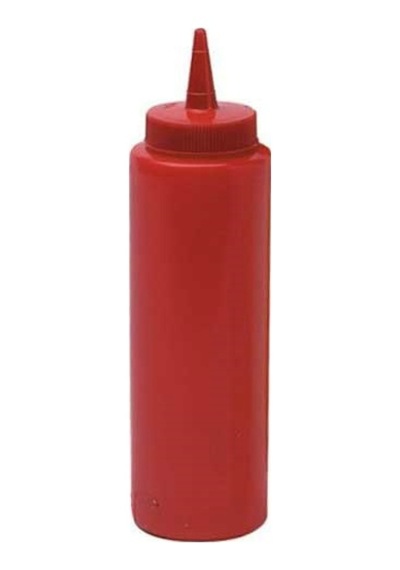 Ketçap Şişesi - 1000ml Dev Boy Kırmızı Renkli