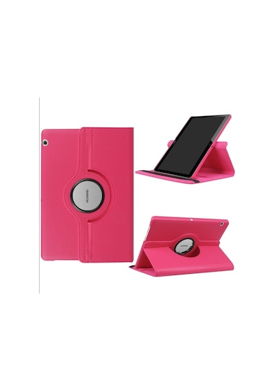 Huawei Uyumlu Mediapad T5 10 Kılıf 360 Dönebilen Standlı Case