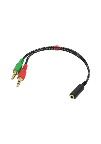 Frisby Fa-6624ac 2x3.5mm Stereo Erkek - 4 Pin 3.5mm Stereo Dişi Y Kablo Kdo