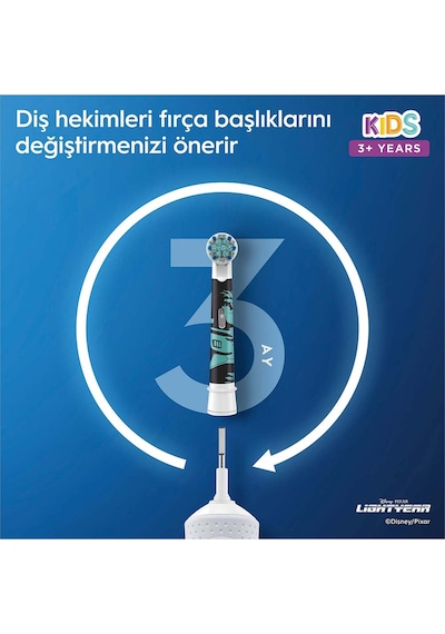 Oral-B D100 Lightyear Çocuk Şarjlı/Elektrikli Diş Fırçası