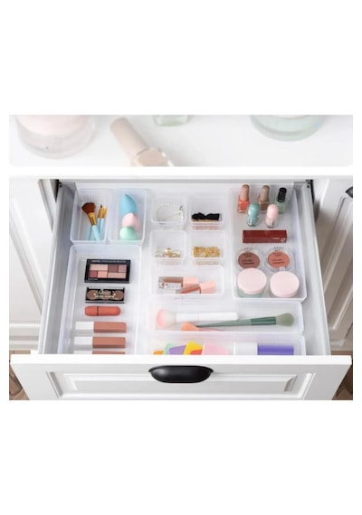 Bade 9'lu Set Dolap Içi Takı Makyaj Organizer Çekmece Içi Düzenle