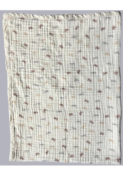 Müslin Kelebek Bebek Örtüsü 90 110cm Çok Renkli