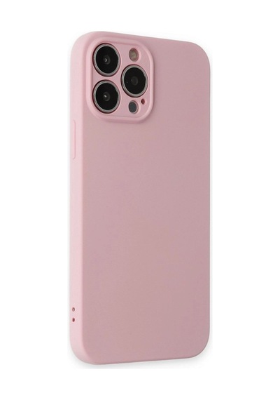 Apple Uyumlu   iPhone 13 Pro Kılıf Nano İçi Kadife Silikon - Pembe