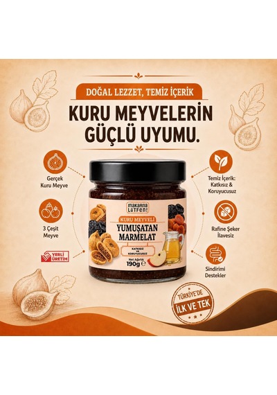 Yumuşatan Marmelat Kuru İncir-kayısı-erik 190 Gr Diğer