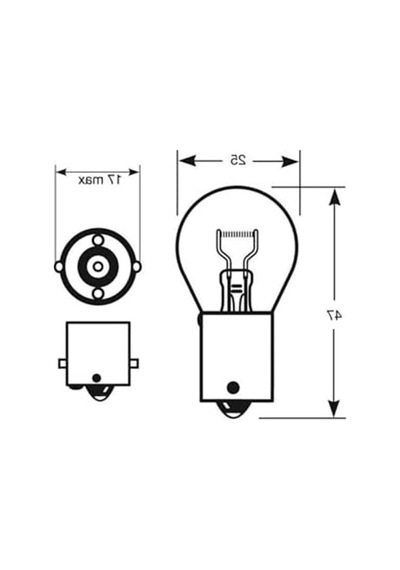 12v 93 P21w Stop Sinyal Ampulü, 10 Adet Paket, Orijinal Kalite