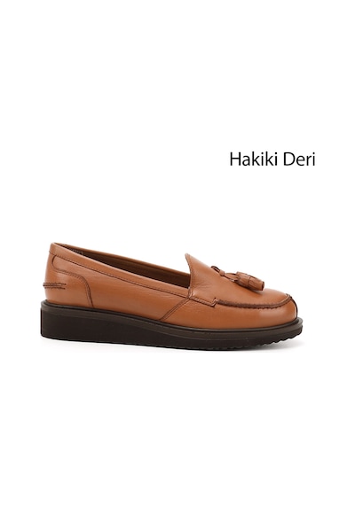 Gönderi(R) Gönderi R Kadın Taba Antik Dolgu Taban Hakiki Deri Loafer Ayakkabı Gdza13424097 Taba