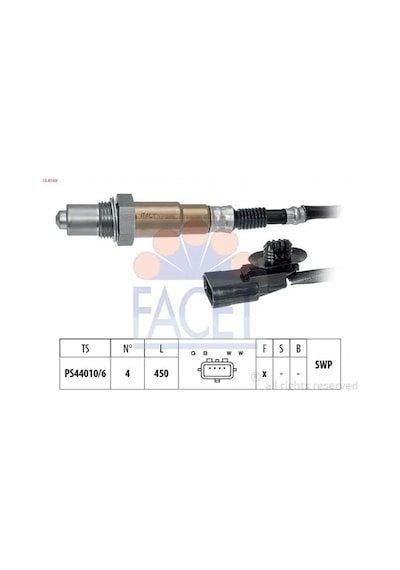 Renault Megane 1 Oksijen Sensoru 1.6 1999-2003 Facet 108169