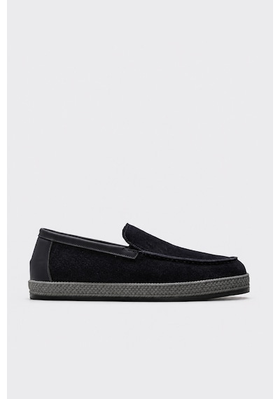 Fast Step Hakiki Deri Erkek Casual 722ma607 Lacivert Süet