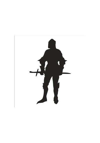 Savaşçı Folyo Sticker Derstv1263 200cm Uzunluk Siyah