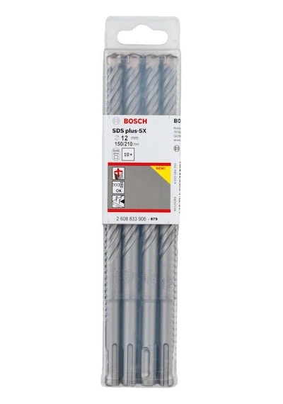 Bosch SDS-Plus 5X Kırıcı Delici Matkap Ucu 12x210 mm 10'lu Paket - 2608833906
