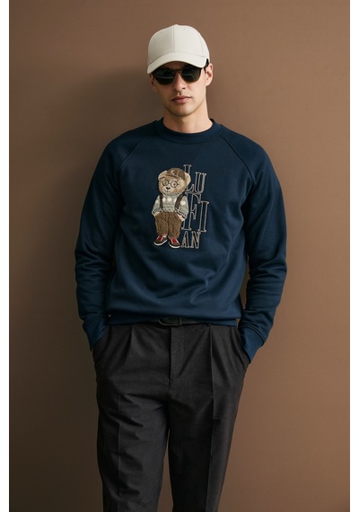 Lufian Storm Erkek Sweatshirt Lacivert Lacivert 112030204100200