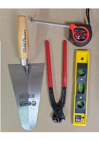 Harç sıvacı malası 25cm Betoncu Kerpeteni Su Terazisi 3mt set