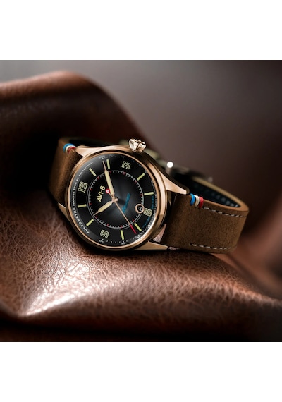 Avı-8 Flyboy Av-4153-04 Lafayette 110th Anniversary Limited Edition Otomatik Erkek Kol Saati Bronz