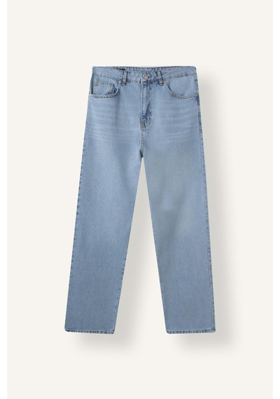 Defacto Baggy Fit Normal Bel Geniş Paça Beş Cepli Jean Pantolon I9312ax26aunm39 Mavi-nm39