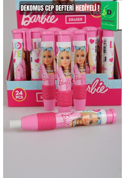 X Dekomus Lisanslı Barbie Basmalı Silgi Tek Adet