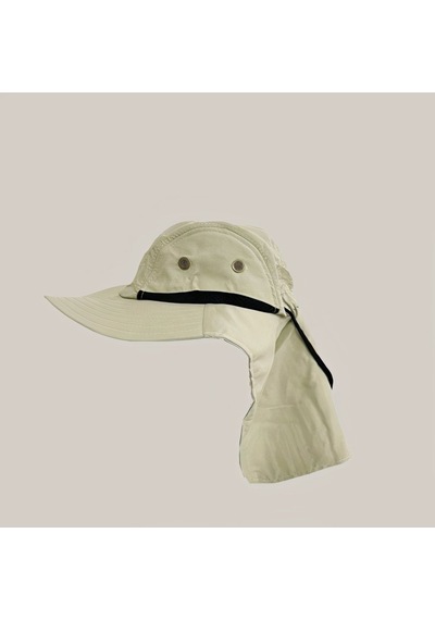 Ergonomik Unisex Krema Beyazı Trekking Safari Şapkası