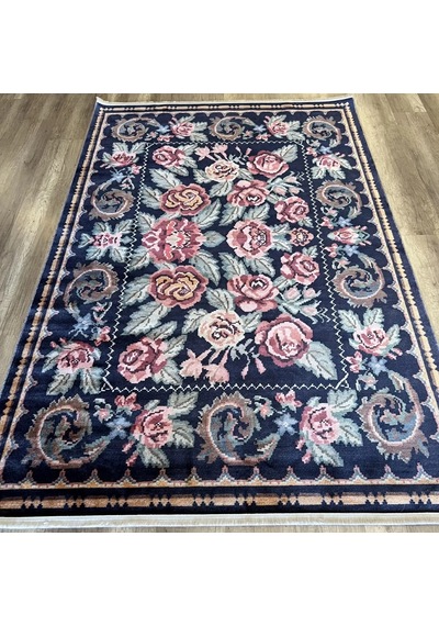 Eko Halı Antique Atk 02 Black Yıkanabilir Makine Halısı Siyah
