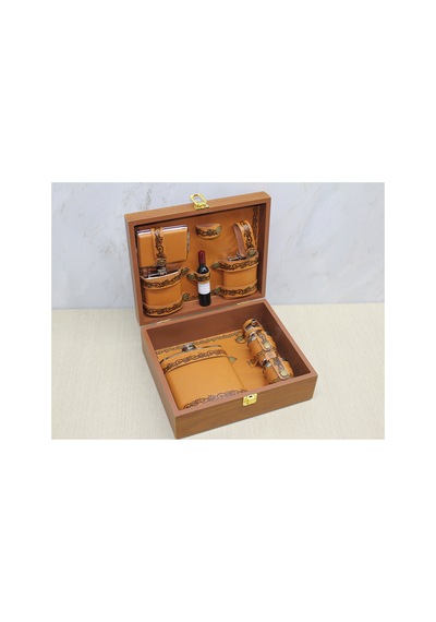 1 Adet Derili Matara Seti Kutulu Matara Seti, Matara Flask , 17x13 Cm