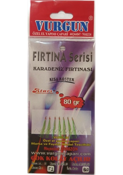 Vurgun 80Gr 7 Iğneli Açık Yeşil Organze Çapari